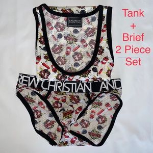 AC Dynamite 🧨 Kween Mesh Tank and Brief Set of 2